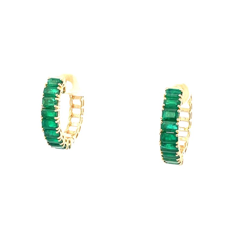Regal Radiance Emerald Earrings